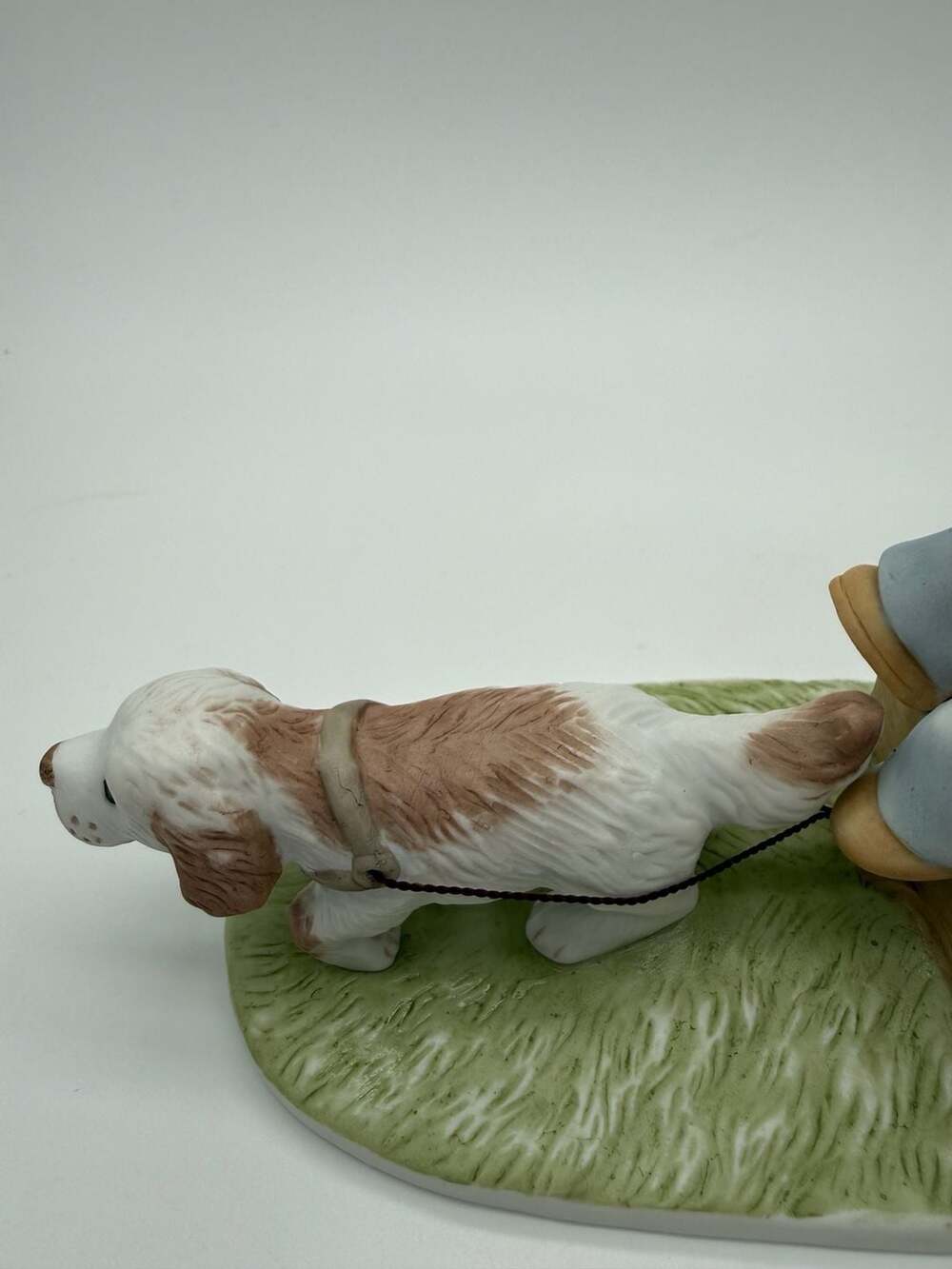 Homco Circle of Friends "Fall's Bounty" Boy & Girl on Pumpkin Wagon Figurine 199 - Picture 7 of 10